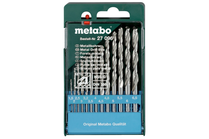 Касета зі свердлами Metabo HSS-G, 13 предметів (627096000)