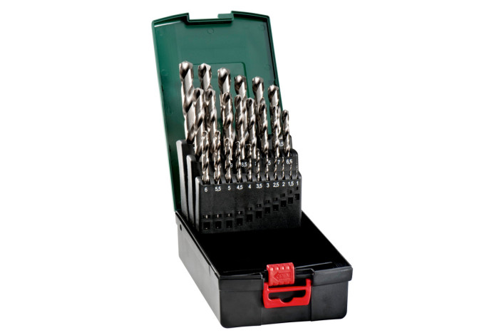Кассета со сверлами Metabo HSS-G, 25 предметов (627098000)