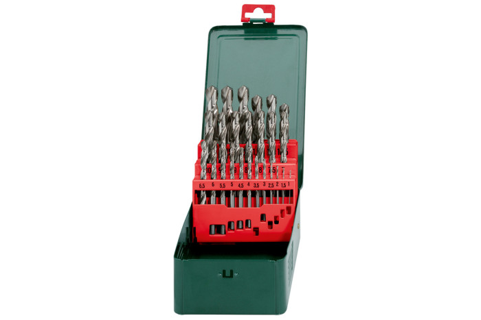 Касета зі свердлами Metabo HSS-G, SP, 25 предметів (627154000)
