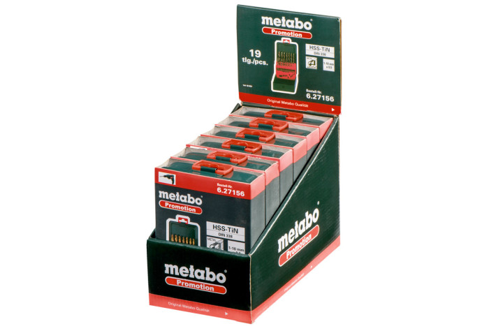 Кассета со сверлами Metabo HSS-TIN, SP, 19 предметов (627156000)