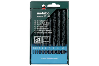 Кассета со сверлами Metabo HSS-R, 10 предметов (627158000)