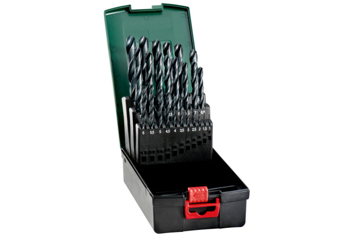 Касета зі свердлами Metabo HSS-R, 25 предметів (627159000)