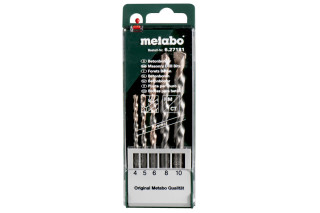 Кассета со сверлами по бетону Metabo PRO, 5 предметов (627181000)