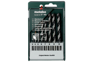 Кассета со сверлами Metabo по камню, 8 предметов (627193000)