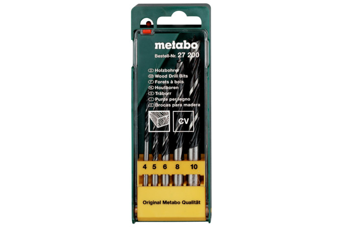 Кассета со сверлами по дереву Metabo 5 предметов (627200000)