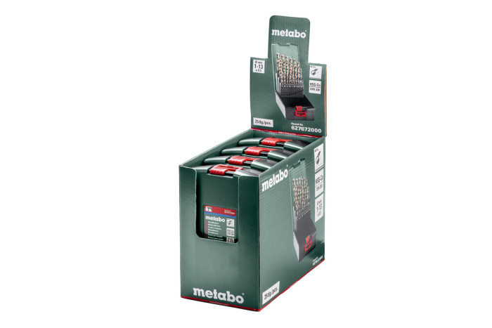 Пластикова касета Metabo HSS-CO, SP, 25 предметів (627672000)