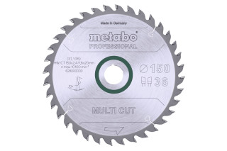 Пильное полотно Metabo «Multi Cut - Professional», 150x20, Z36 WZ 10° (628000000)