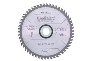 Пильное полотно Metabo «Multi Cut — Professional», 160x20, Z54 FZ/TZ 8° (628073000)