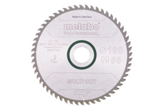 Пильное полотно Metabo «Multi Cut — Professional», 190x30, Z56 FZ/TZ 8° (628077000)
