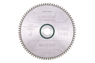 Пильное полотно Metabo «Multi Cut — Professional», 250x30, Z80 FZ/TZ, 5° neg. (628088000)