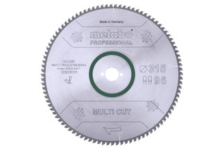 Пильное полотно Metabo «Multi Cut — Professional», 315x30, Z96 FZ/TZ, 5°neg. (628226000)