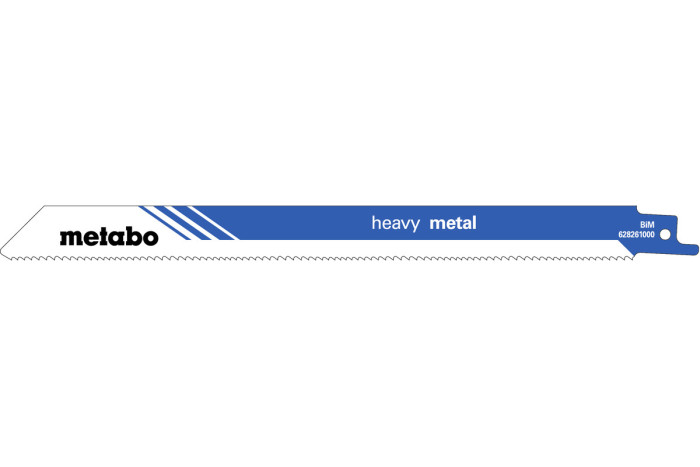 5 пилок для сабельных пил Metabo «Heavy Metal», 225 x 1,25 мм (628261000)