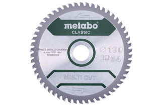 Пильное полотно Metabo «Multi Cut - Classic», 190x30 Z54 FZ/TZ 5° (628282000)