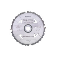 Пильное полотно Metabo «Fibercement Cut - Professional», 165x20 Z4 DFZ 5° (628289000)