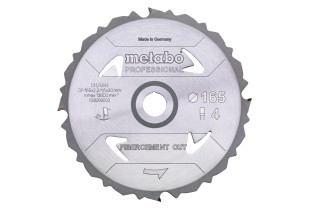 Пильное полотно Metabo «Fibercement Cut - Professional», 165x20 Z4 DFZ 5° (628289000)