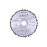 Пилкове полотно Metabo «Aluminium Cut - Professional», 190x30 Z52 FZ/TZ 5° neg (628296000)