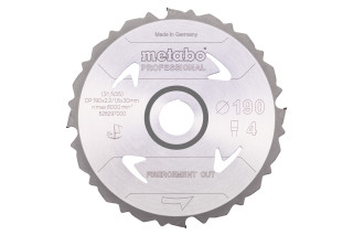 Пильное полотно Metabo «Fibercement Cut - Professional», 190x30 Z4 DFZ 5° (628297000)