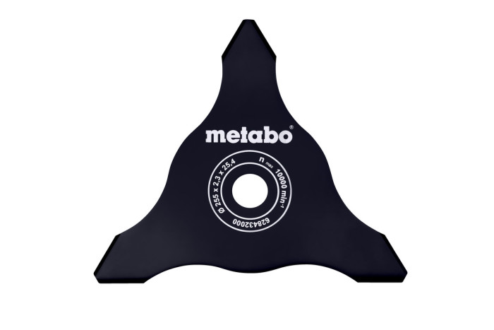 Ніж металевий Metabo для густої порослі, 3-пелюстковий (628432000)