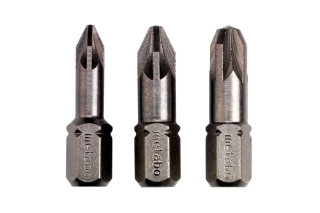 3 Торсійні інструментальні насадки Metabo Pozidriv PZ 1/ 2/ 3 (628538000)