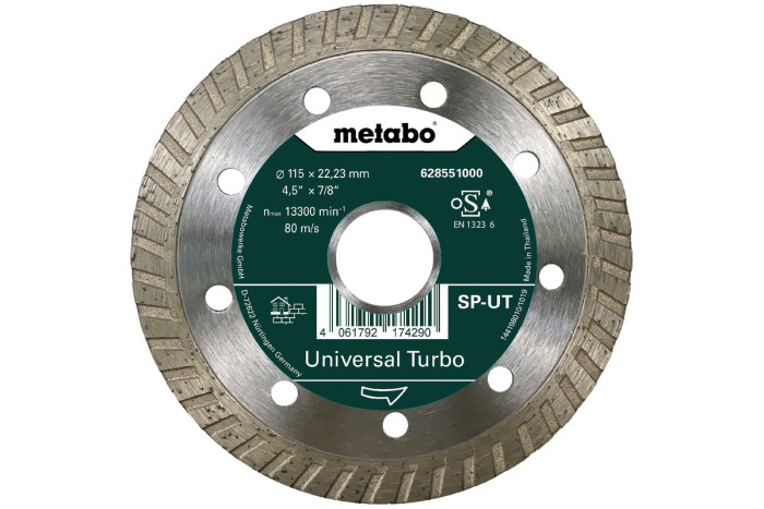 Алмазный отрезной диск Metabo 115x22,23 mm, "SP-UT" (628551000)