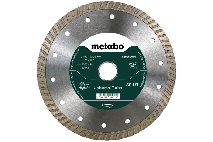 Алмазний відрізний диск Metabo 180x22,23 mm, SP-UT (628553000)