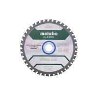 Пильное полотно Metabo «Steel Cut — Classic», 165x20 Z40 FZFA/FZFA 4° /B (628651000)