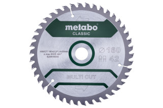 Пильное полотно Metabo «Multi Cut - Classic», 160x20 Z42 FZ/TZ 5° /B (628658000)