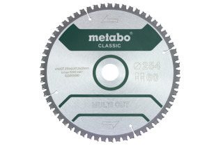 Пильное полотно Metabo «Multi Cut - Classic», 254x30 Z60 FZ/TZ 5°neg (628285000)