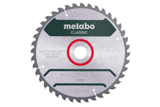 Пилкове полотно Metabo «Precision Cut Wood — Classic», 235x30 Z40 WZ 15° (628679000)
