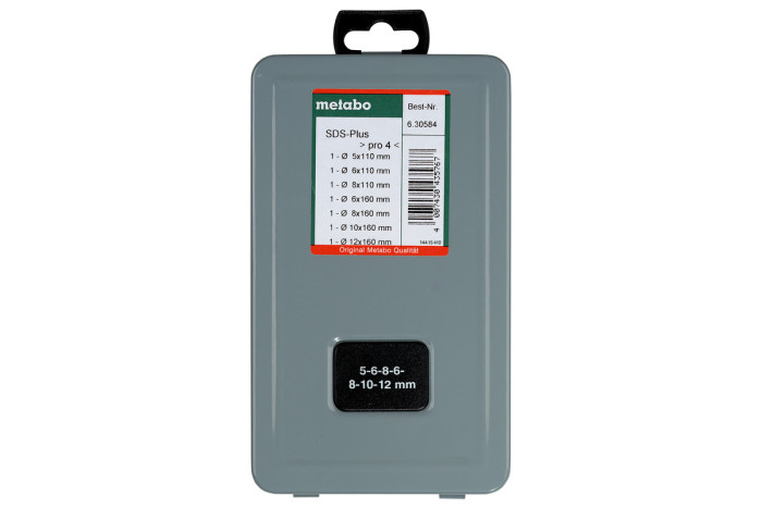 Набір бурів Metabo SDS-Plus PRO 4, 7 предметів (630584000)
