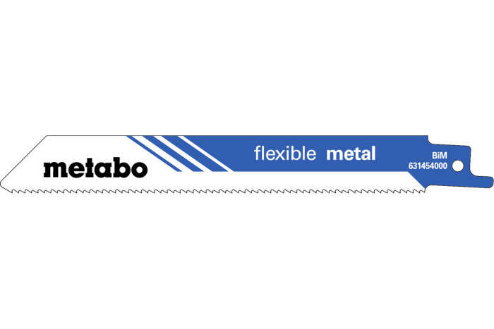 5 пилок для сабельных пил Metabo «Flexible Metal», 150 x 0,9 мм (631454000)