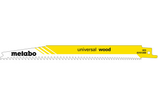 2 пилки для сабельных пил Metabo «Universal Wood», 200 x 1,25 мм (631910000)