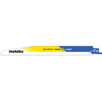 5 пилок для сабельных пил Metabo «Demolition Wood + Metal», 225 x 1,6 мм (631926000)
