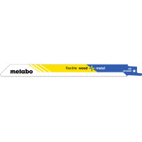 200 пилок для сабельных пил Metabo «Flexible Wood + Metal», 200 x 0,9 мм (625497000)
