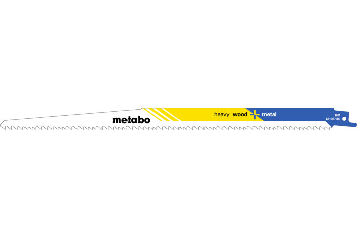 5 пилок для сабельных пил Metabo «Heavy Wood + Metal», 300 x 1,25 мм (631987000)