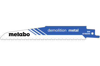 5 пилок для сабельных пил Metabo «Demolition Metal», 150 x 1,6 мм (631992000)
