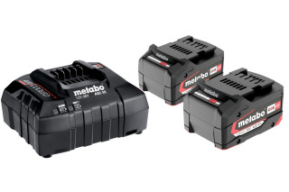 Набор аккумуляторов Metabo 18В 2×4А·ч + зарядное устройство ASC 55 (685050000)