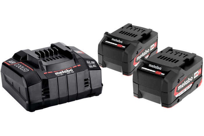 Набір акумуляторів Metabo 18В 2×5,2А·год + зарядний пристрій ASC 145 (685051000)
