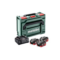 Набор аккумуляторов Metabo 18В 3×5,5А·ч + зарядное устройство ASC 145 + кейс MetaLoc (685069000)