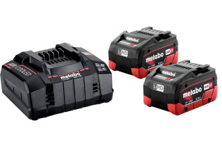 Набор аккумуляторов Metabo 18В 2×5,5А·ч + зарядное устройство для ASC 145 (685122000)