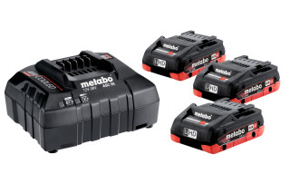 Набор аккумуляторов Metabo 18В 3×4А·ч + зарядное устройство ASC 55 (685132000)