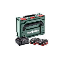 Набір акумуляторів Metabo 18В 2×10А·год + зарядний пристрій ASC 145 + кейс metaBOX (685142000)