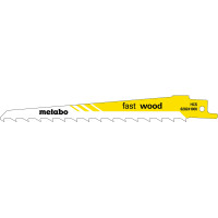 2 пилки для сабельных пил Metabo «Fast Wood», 150 x 1,25 мм (628240000)