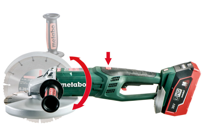 Акумуляторна кутова шліфувальна машина (болгарка) Metabo WPB 36 LTX BL 230 (613101660)