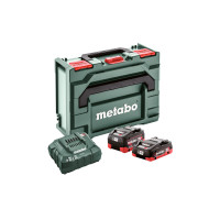 Набор аккумуляторов Metabo 18В 4,0А·ч + 5,5А·ч + зарядное устройство ASC 55 + кейс Metaloc (685136000)