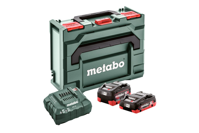 Набор аккумуляторов Metabo 18В 4,0А·ч + 5,5А·ч + зарядное устройство ASC 55 + кейс Metaloc (685136000)