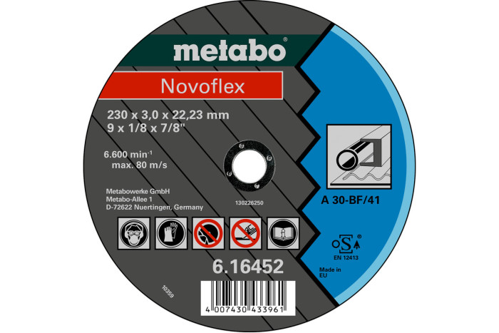 Отрезной диск Metabo Novoflex 100х2,5х16,0 Сталь, TF 42 (616447000)