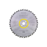 Пильное полотно Metabo «Power Cut Wood - Professional», 165x20 Z40 FZFA/FZFA 4° (628273000)