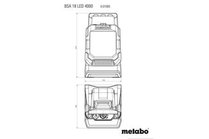 Акумуляторний прожектор Metabo BSA 18 LED 4000 + штатив (691210000)