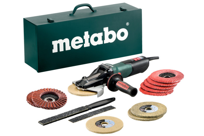 Угловая шлифовальная машина (болгарка) Metabo WEVF 10-125 Quick Inox Set (613080500)